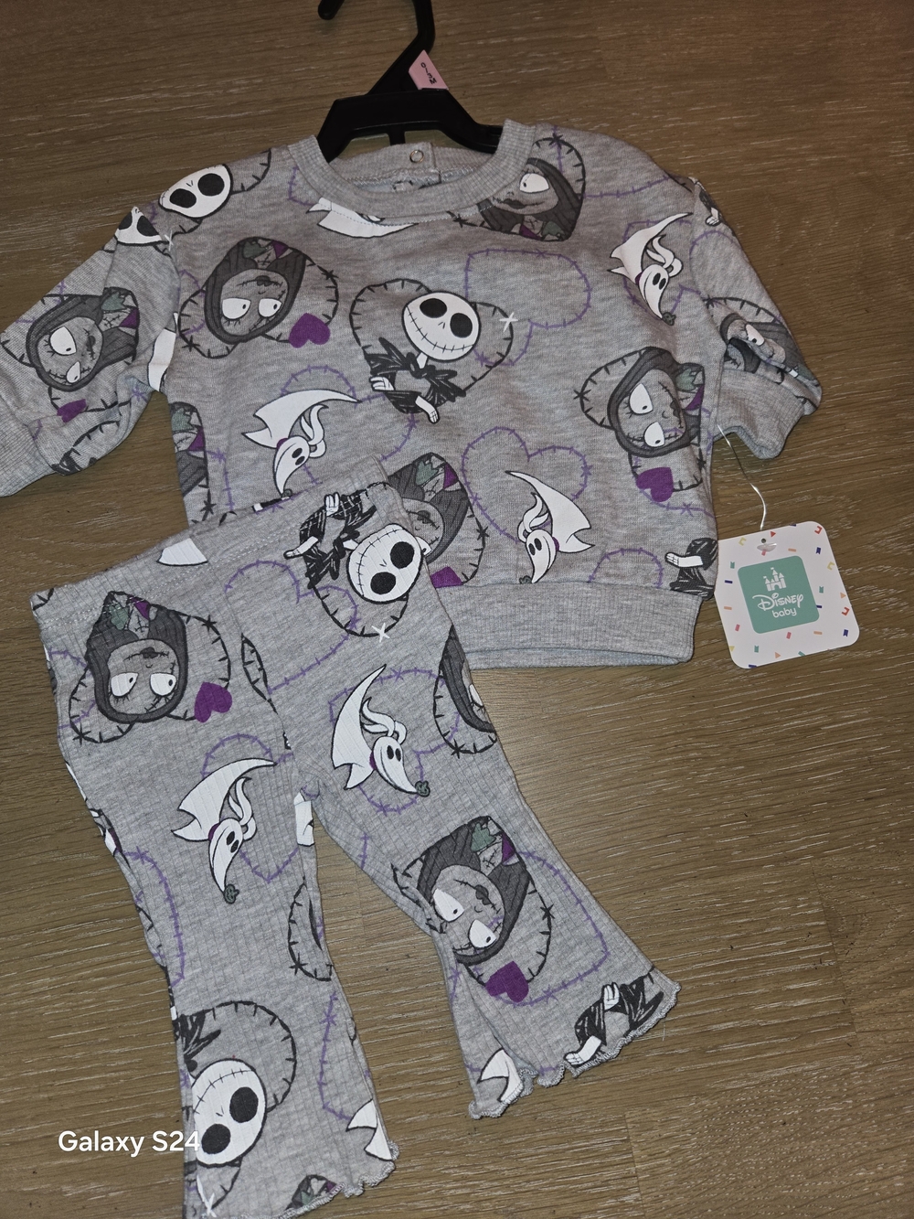 Disney Baby Nightmare Before Christmas Sweatshirt Flared Pants Outfit New 0-3 Mo